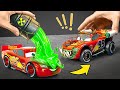 I made lightning mcqueen the craziest monster derby car 