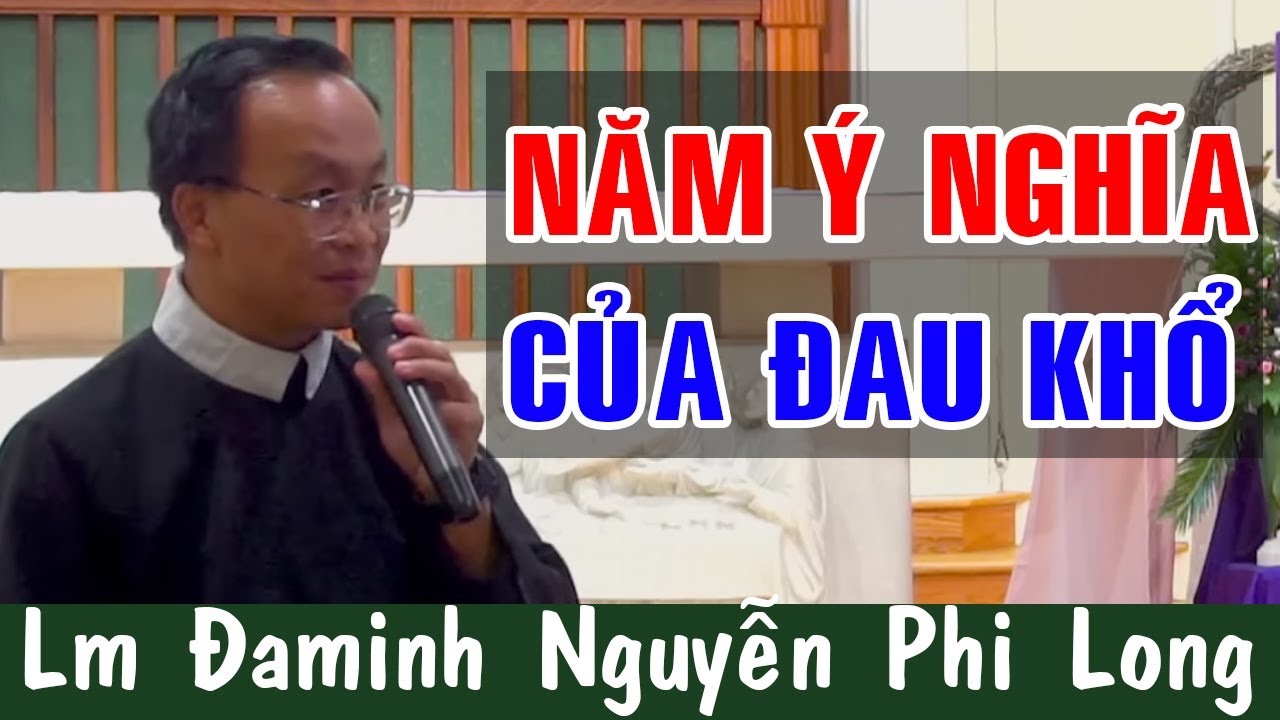 NĂM Ý NGHĨA CỦA ĐAU KHỔ - Bài Giảng Sâu Sắc Của Lm Đaminh Nguyễn Phi Long | Công Giáo Yêu Thương