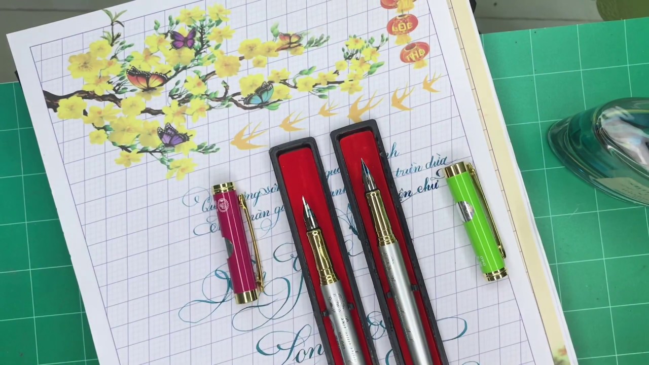 Giới thiệu dòng bút Calligraphy Sh 040 Bút Thầy Ánh