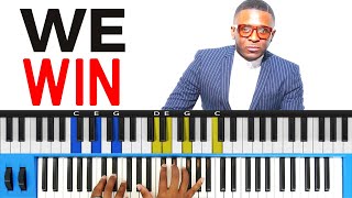 Miniatura de vídeo de ""WE WIN" by Vincent Bohanan Piano Tutorial (easy gospel piano tutorials)"