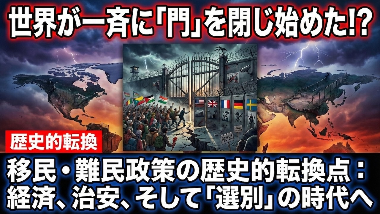 【世界が門を閉じる日】先進6カ国が同時に移民制限へ！日本の外国人395万人時代、何が変わるのか？