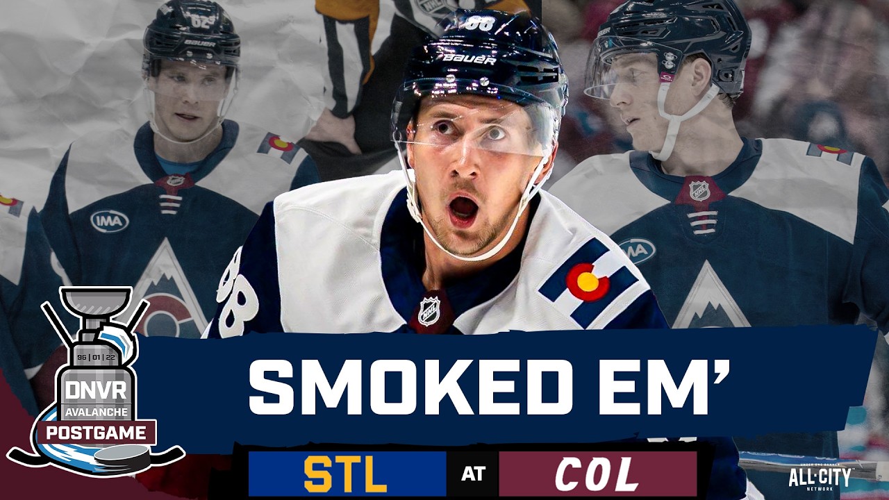 Martin Necas and the Avalanche smoke Blues as the vibes are immaculate | DNVR Avalanche Postgame