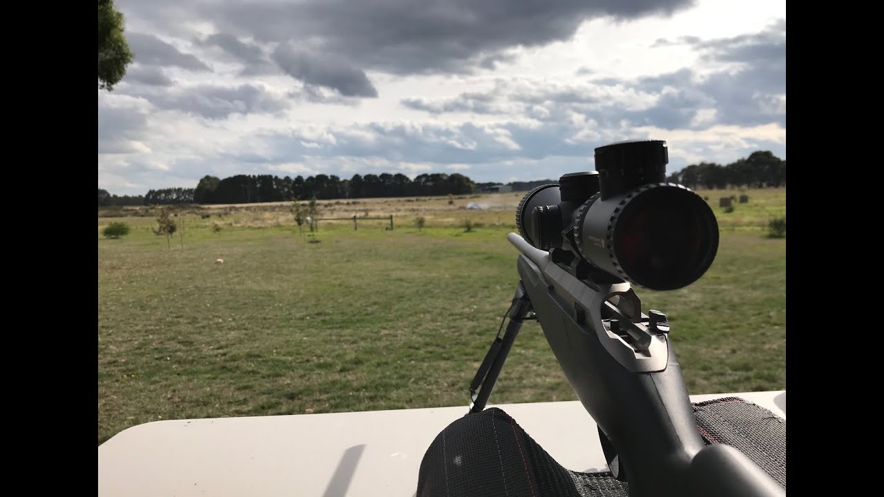 Tikka T3x Lite Stainless .243 - 120 meter test on 3 milk bottles