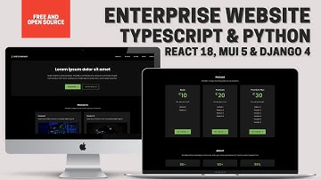 Website for a Company | Enterprise Template | Django 4, React 18 with TypeScript 4 & Material UI 5