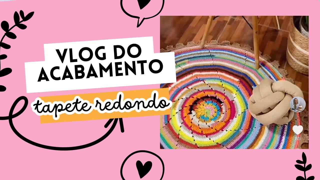 TAPETE REDONDO - Colorido, por Alba Andrade