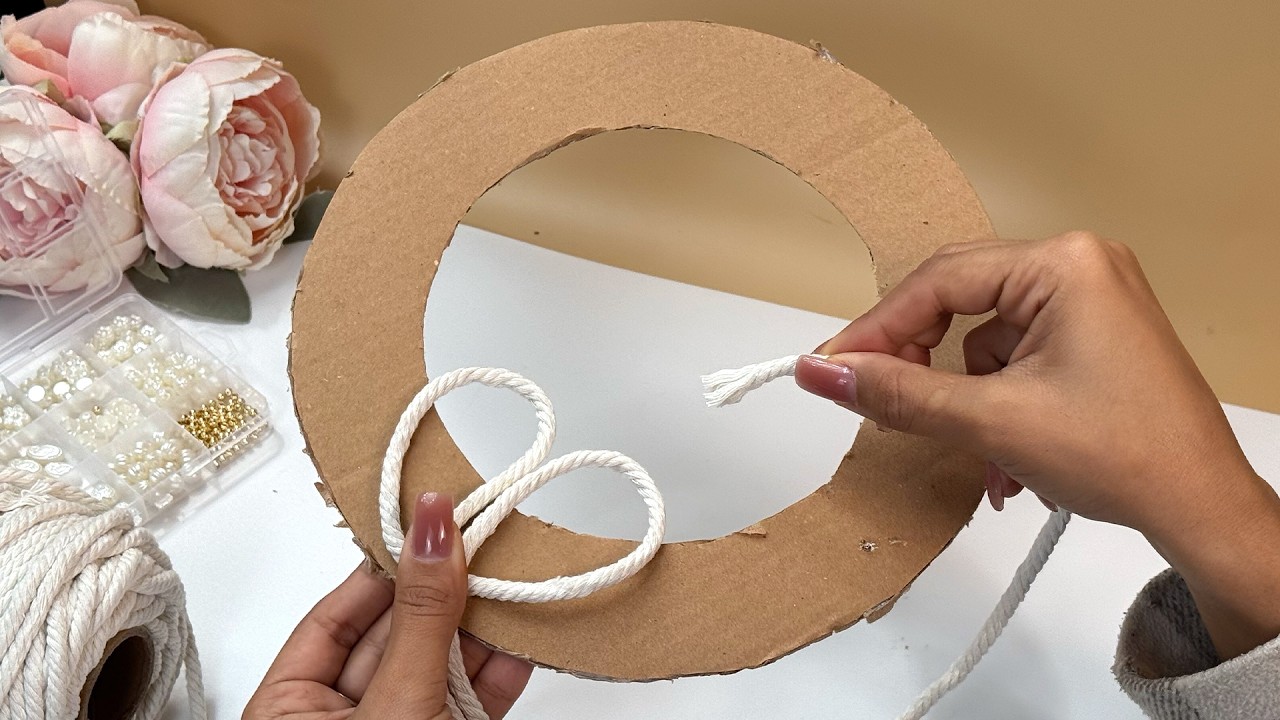 Incredible Cardboard transformation using ordinary String! 😍 Home decor Ideas!