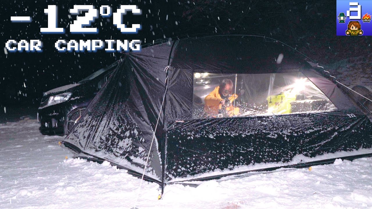 Снежный лагерь при -12°C! Банкет в одиночестве в уютном убежище | # 22