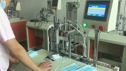 semi  auto  surgical  mask ear loop welding machine