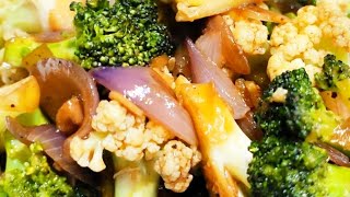 STIRFRY BROCCOLI AND CAULIFLOWER EASY TO COOK