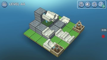 Flow water fountain 3D puzzle basic walkthrough level 44