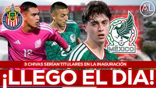 🔥 EL 11 DE SELECCIÓN MEXICANA VS SUDÁFRICA 3 DE CHIVAS TITULARES  | JORDAR CARRILLO REFUERZO