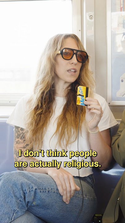 I don't think people are actually religious!! @jordanjensenlolstop #jesus #nyc #god #podcast