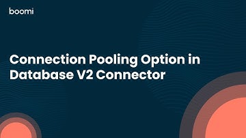 Connection Pooling Option in Database V2 Connector