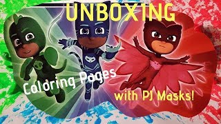 Quian Unboxing PJ Masks toys Feat. Coloring Pages  screenshot 1