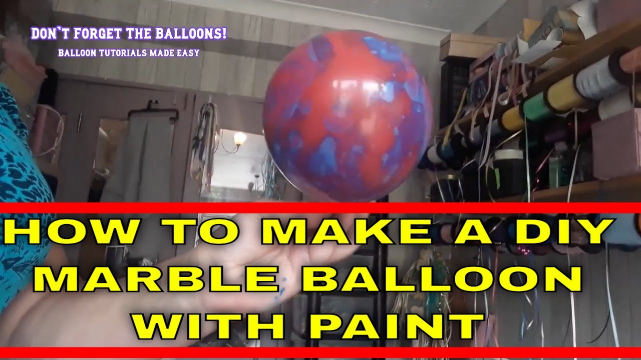 HOW TO Make Marble Balloons DIY (Balloon Décor Tutorials) YouTube