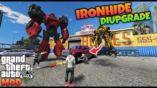 TRANSFORMER IRONHIDE LAGI DIUPGRADE SAMA SAITAMA - GTA 5 MOD TRANFORMER