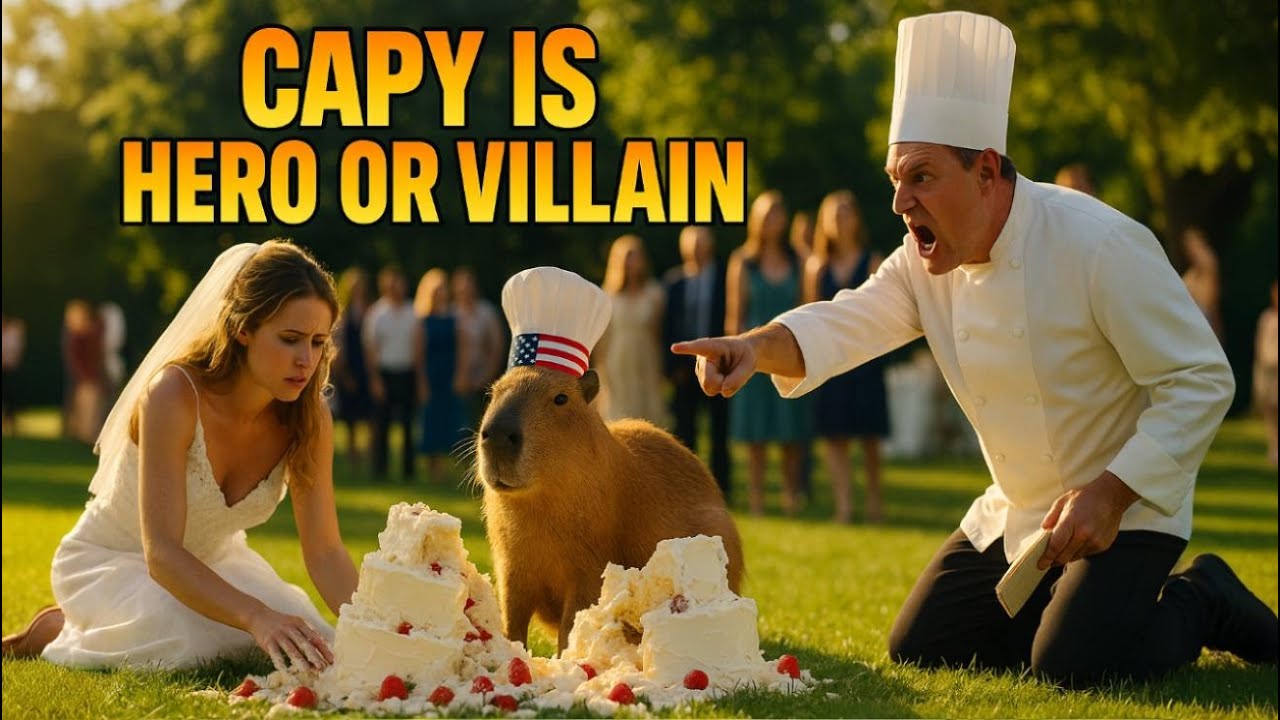 Капибара заметила опасность в свадебном торте, но все её неправильно поняли 🎂💔