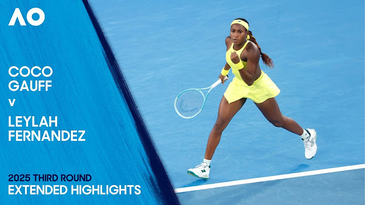 Coco Gauff v Leylah Fernandez Extended Highlights | Australian Open 2025 Third Round