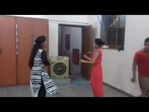 Diljeet happy birthday title song dance by two sisters...