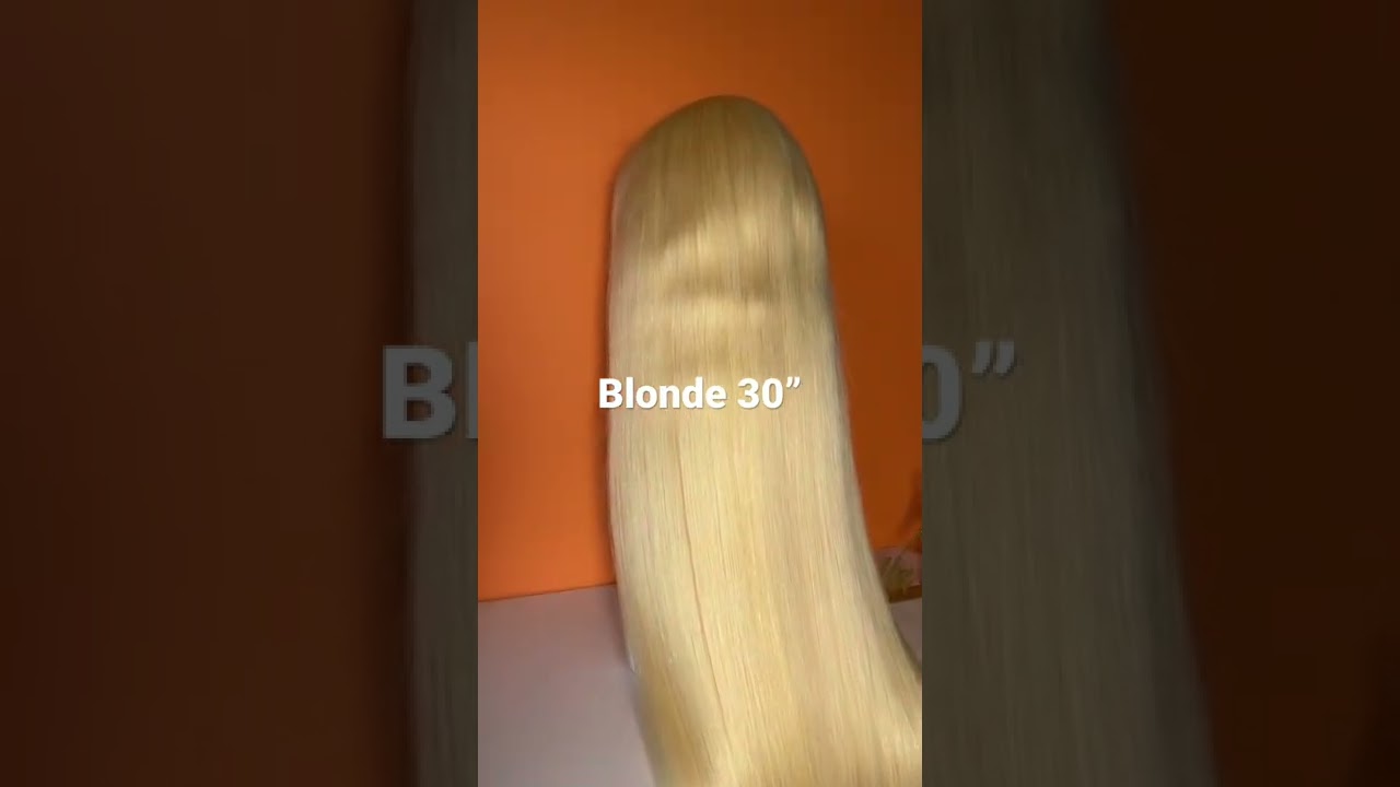 Blonde wig 30”
