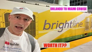 Brightline High Speed Train Orlando  Miami For Cruise Is it Worth It?
