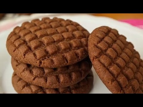 اسهل طريقة لعمل بسكويت بالكاكاو في دقائق