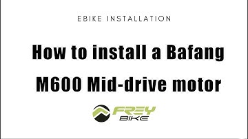 #bafang #m600 #emtblife    How to install a Bafang M600 Mid-drive motor? - made by Frey Bike