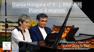 Danza Húngara nº 5. BRAHMS. Piano 4 manos.