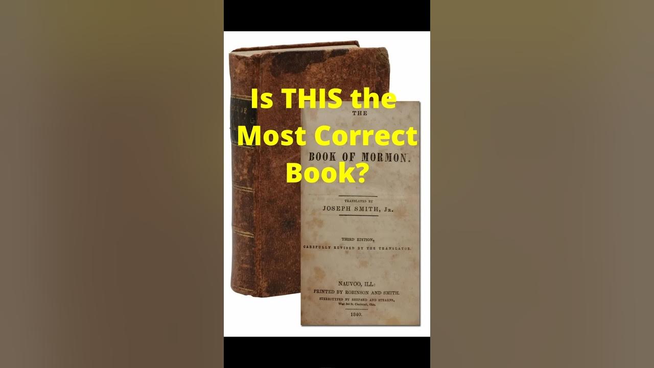 is-the-book-of-mormon-the-most-correct-book-youtube