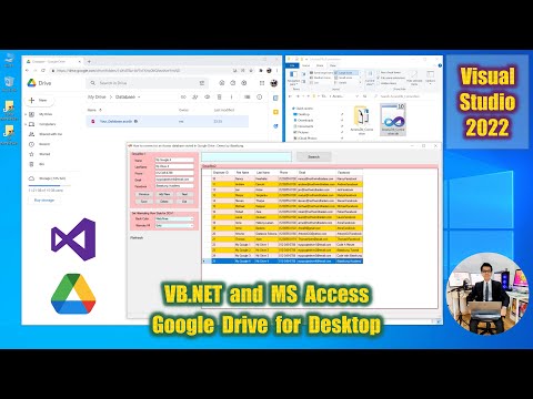 Visual Studio 2022 (Testing) Connect to an Access Database stored in Google Drive