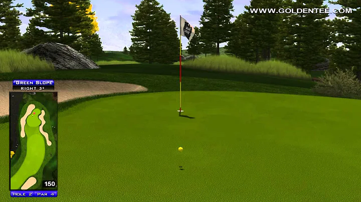 Golden Tee Great Shot on Bear Lodge!