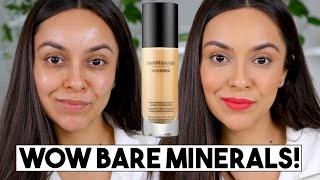 Bare minerals pro 24 hr performance wear liquid foundation spf 20
first impression review! claims: full coverage, natural matte finish,
transfer resista...