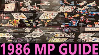 1986 TRANSFORMERS G1 MASTERPIECE COLLECTORS GUIDE WITH OPTIONS
