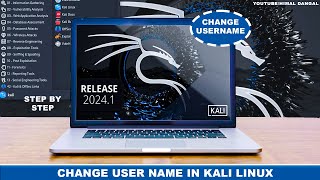 How to change Username in Kali Linux ? | Kali Linux 2024 |