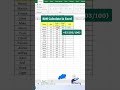 BMI Calculate in Excel – Quick Formula #bmicalculator #exceltricks #excelshorts