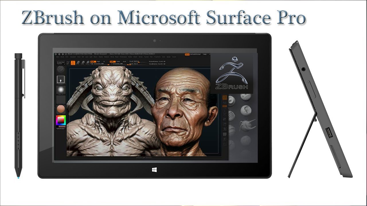 can you use zbrush on microsoft surface pro