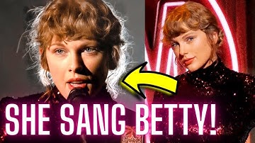 Taylor Swift Performs Betty For The First Time Ever At The ACMs!