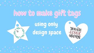 how to make gift tags | cricut tutorial