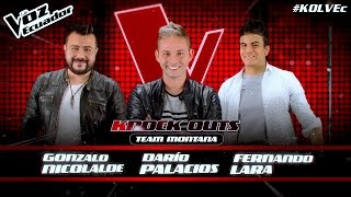 Gonzalo Nicolalde vs Darío Palacios vs Fernando Lara - Knockouts - T2 - La Voz Ecuador