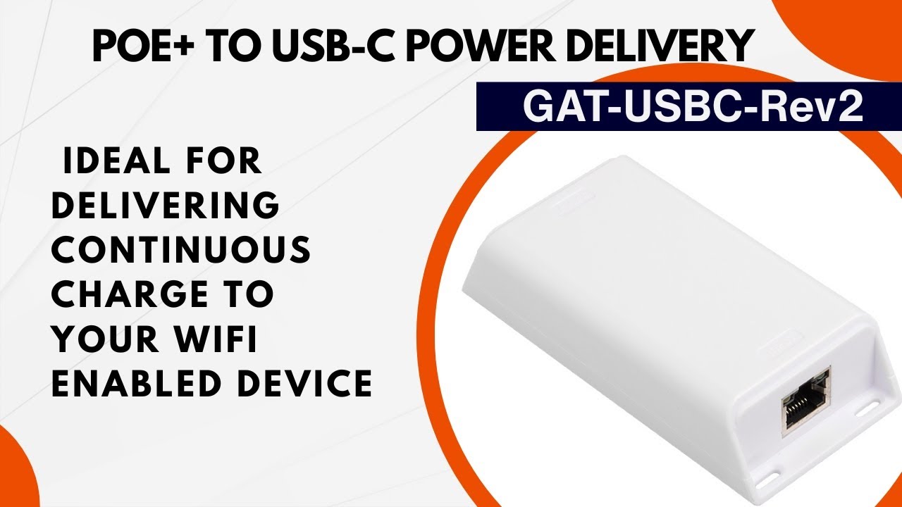 Turn PoE+ Into USB-C Power Delivery!