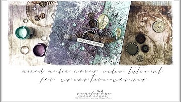 Steampunk Cover Mixed Media Tutorial for Creartive Corner
