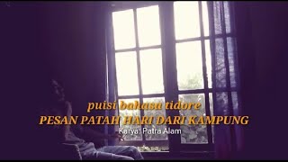 PUISI BAHASA TIDORE - Patah Hati Dari Kampung (Patra alam)