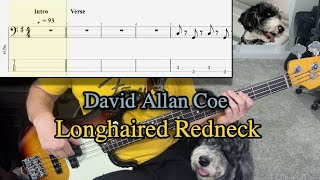 Longhaired Redneck - David Allan Coe | Bass Guitar Cover (With Tab)