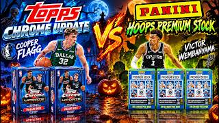 WEMBANYAMA VS. FLAGG! 2023-24 Hoops Premium vs. 2025-26 Topps Update Battle!