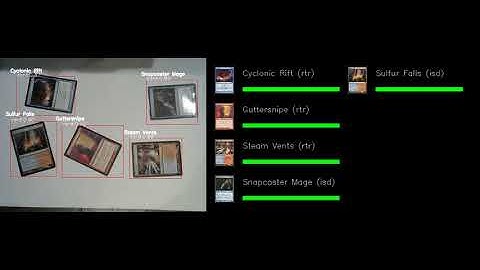 MTGCardDetector demo