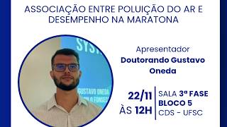 Reunião 22/11: Associação entre poluição do ar e desempenho na maratona
