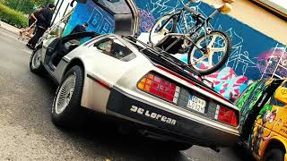 Shortclip / Delorean DMC12 mit Oldschool BMX bei Back in the Days Jam im Spike Dresden