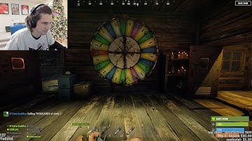 xQc Goes From 100 Scrap to 8k Scrap From Gambling In Rust   OTV RP RUST SERVER