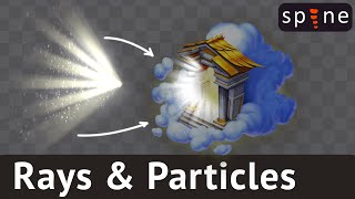Spine 2D Chest VFX Pt.1: Animating rays shining with particles