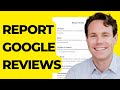 How to report a google review